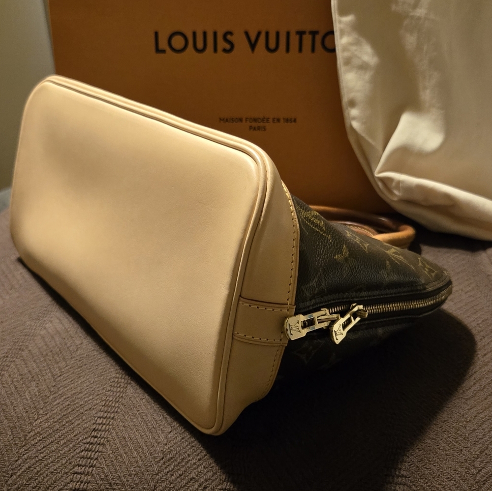 Authentic Beautiful EUC Louis Vuitton Alma Brown Monogram Bag WITH Dust Bag - Picture 2 of 12